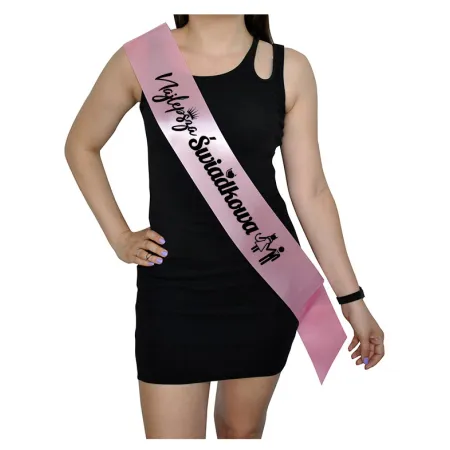 Szarfa RÓŻOWA Wieczór Panieński Najlepsza Świadkowa